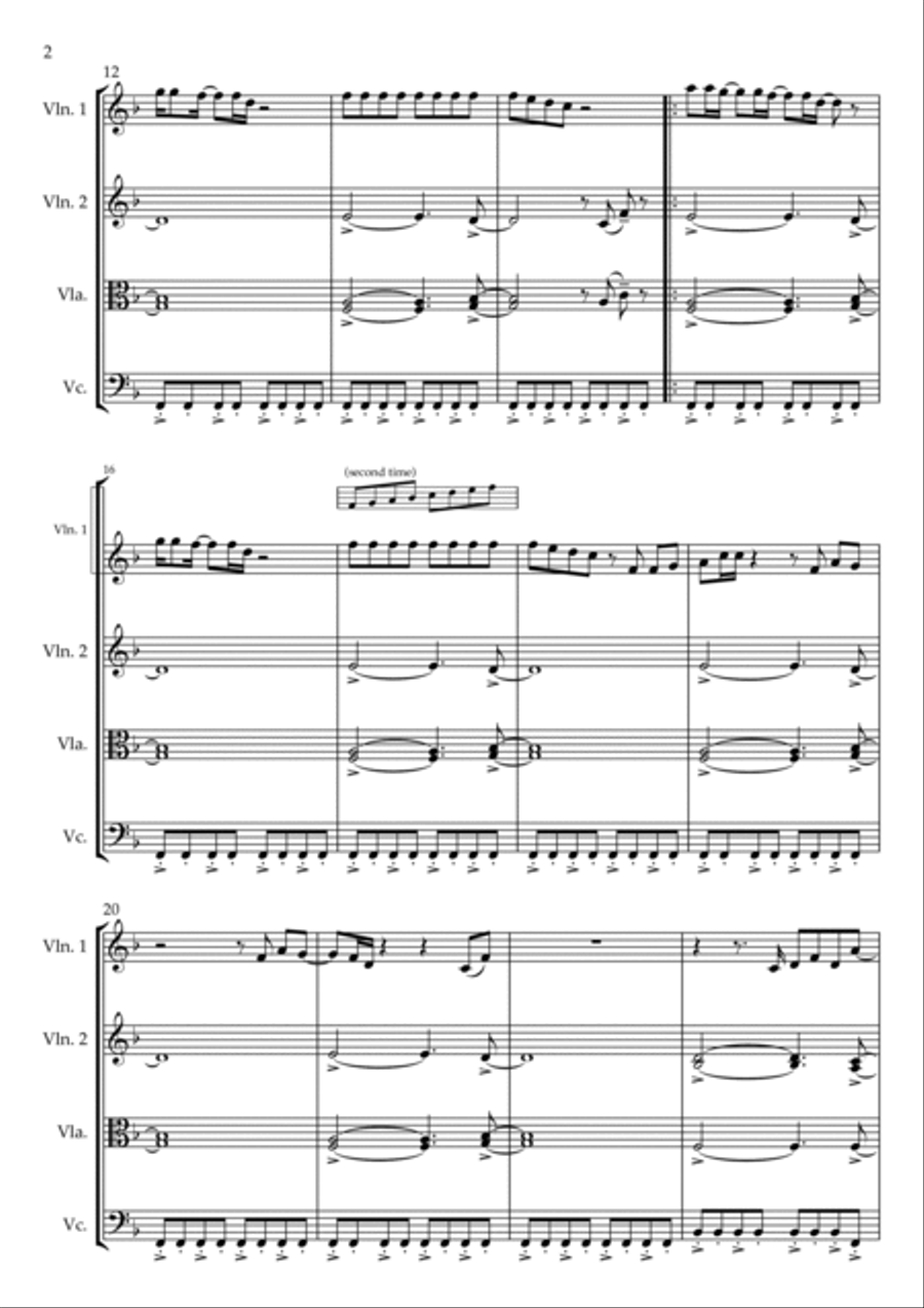 Grapejuice Grapejuice String Quartet scores gallery preview page 2