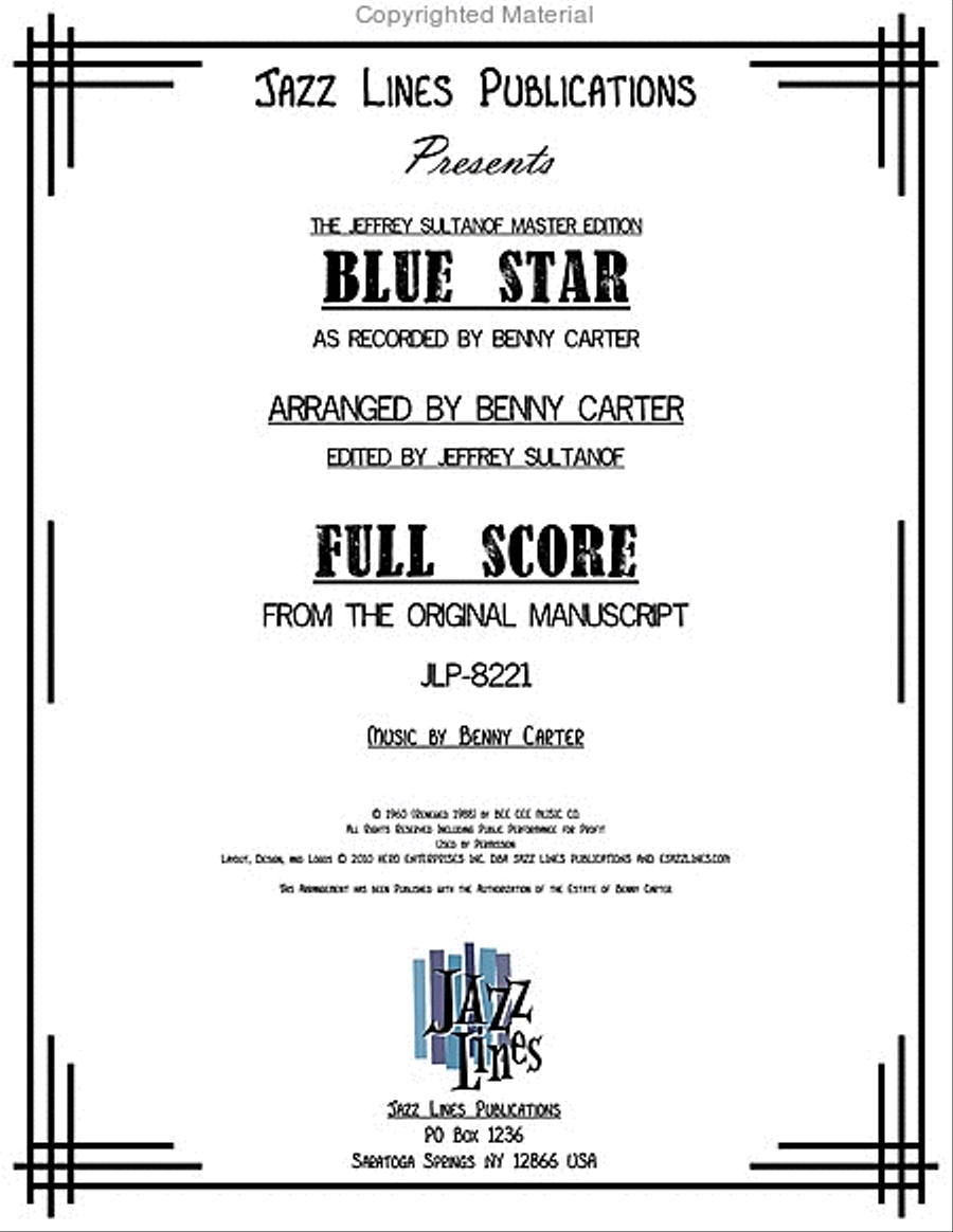 Blue Star Tenor Saxophone scores gallery preview page 2
