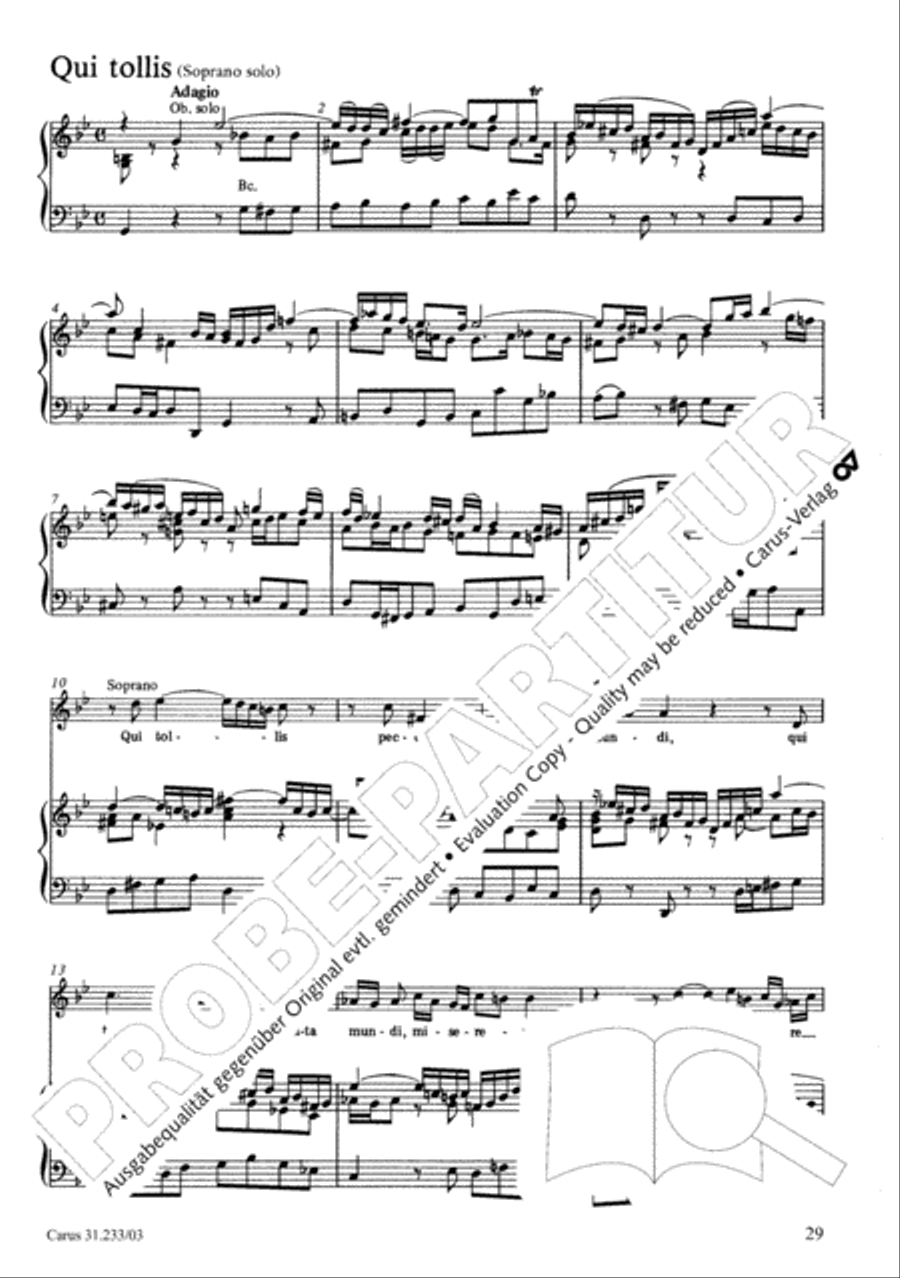 Mass in F major 4-Part scores gallery preview page 33
