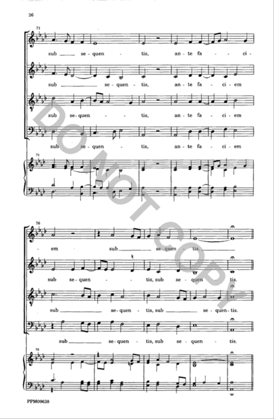 Lamentations of the Prophet Jeremiah 4-Part scores gallery preview page 27