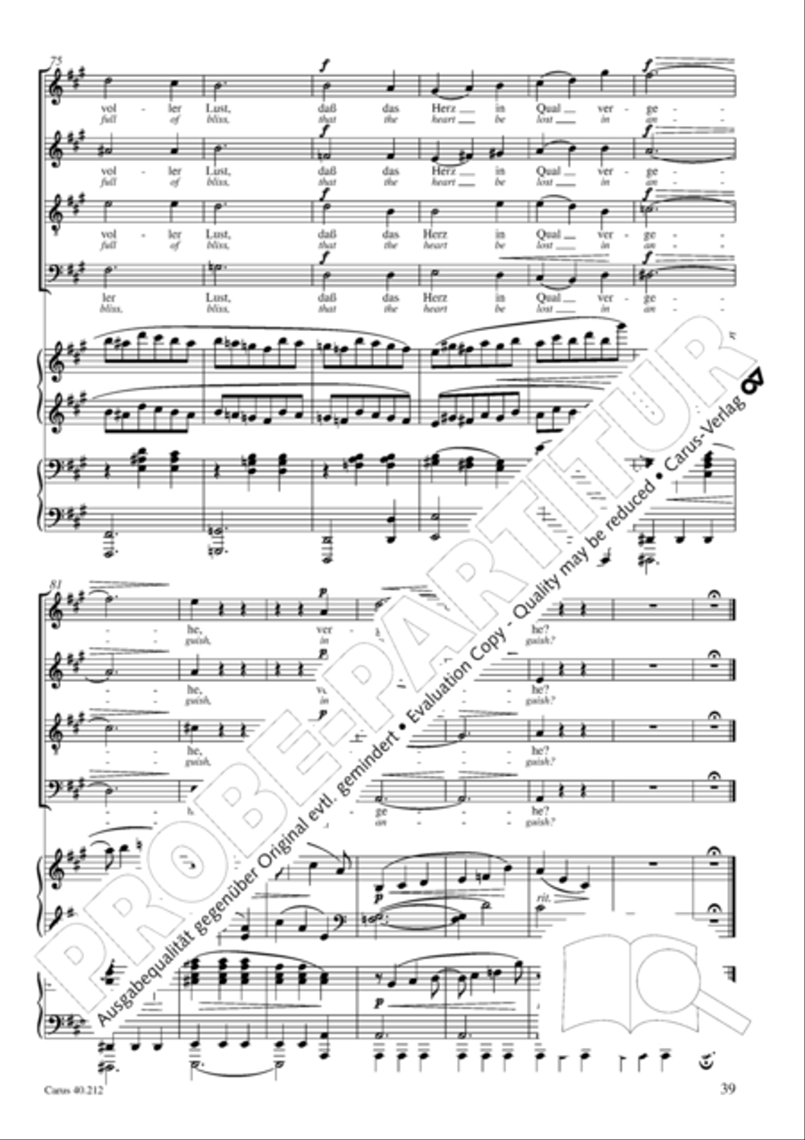 Neue Liebeslieder-Walzer, Op. 65 Choir scores gallery preview page 40