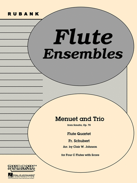 Menuet and Trio from Sonata, Op. 78 - Flute Quartets With Score