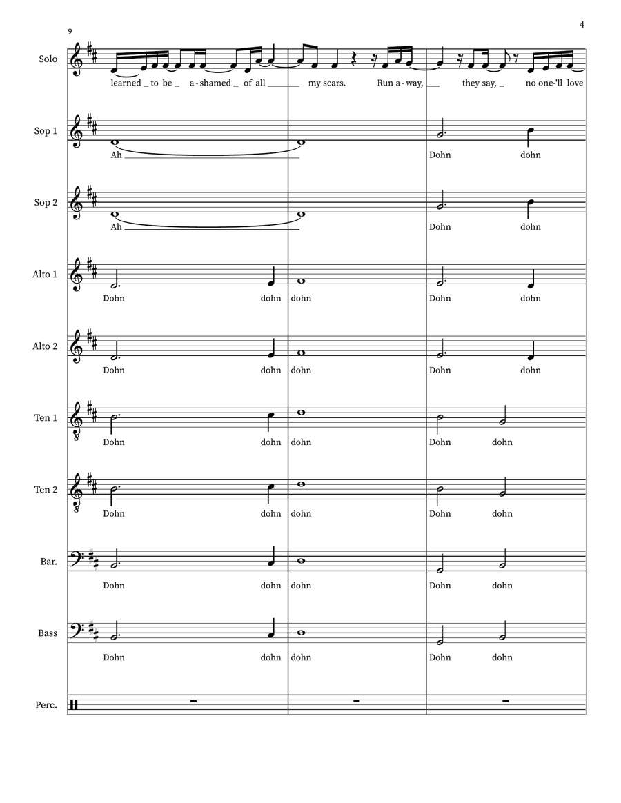 This Is Me Choir scores gallery preview page 4