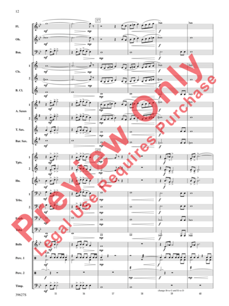 Flash Flood Concert Band scores gallery preview page 27