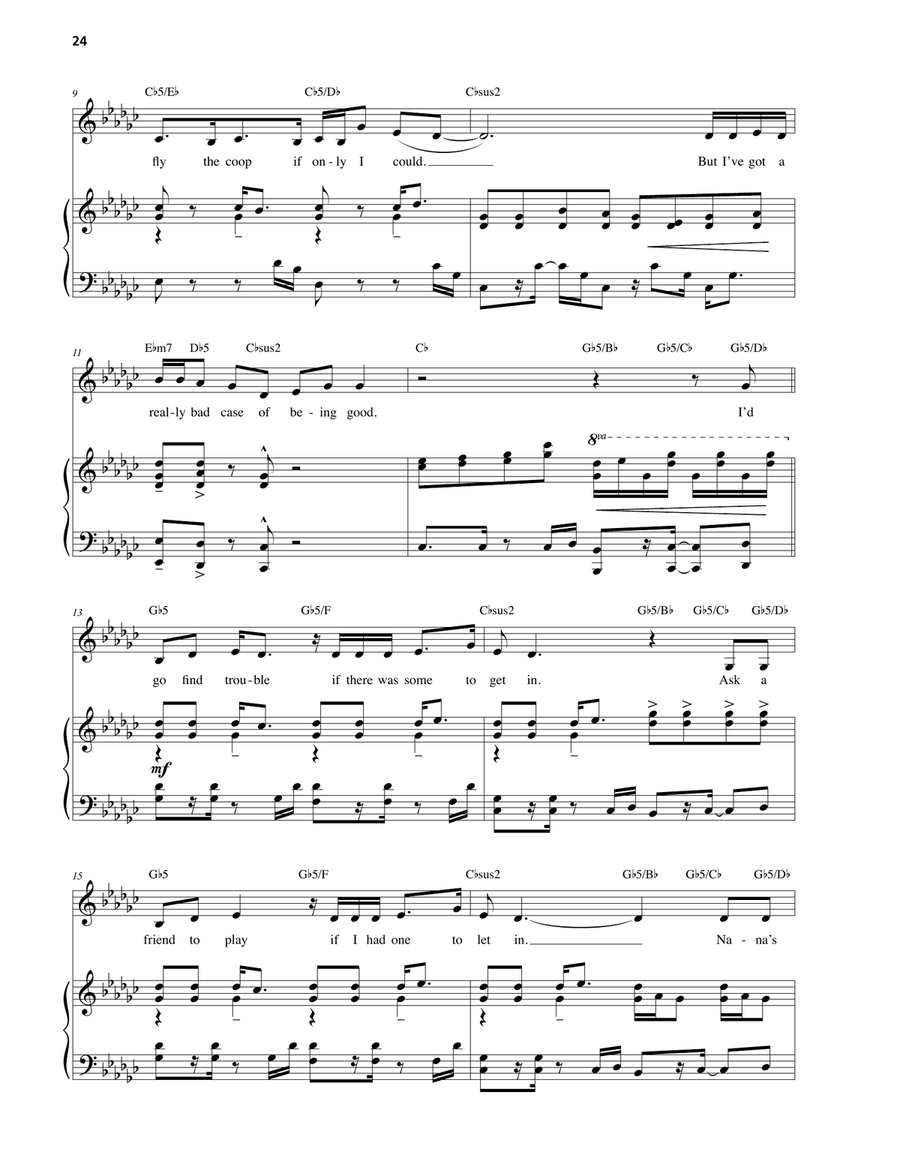 Good Girl Winnie Foster Piano, Vocal scores gallery preview page 2