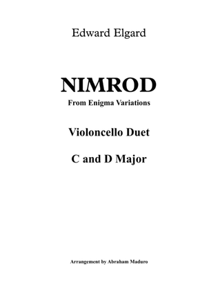 Book cover for Nimrod Violoncello Duet-Two Tonalities Included