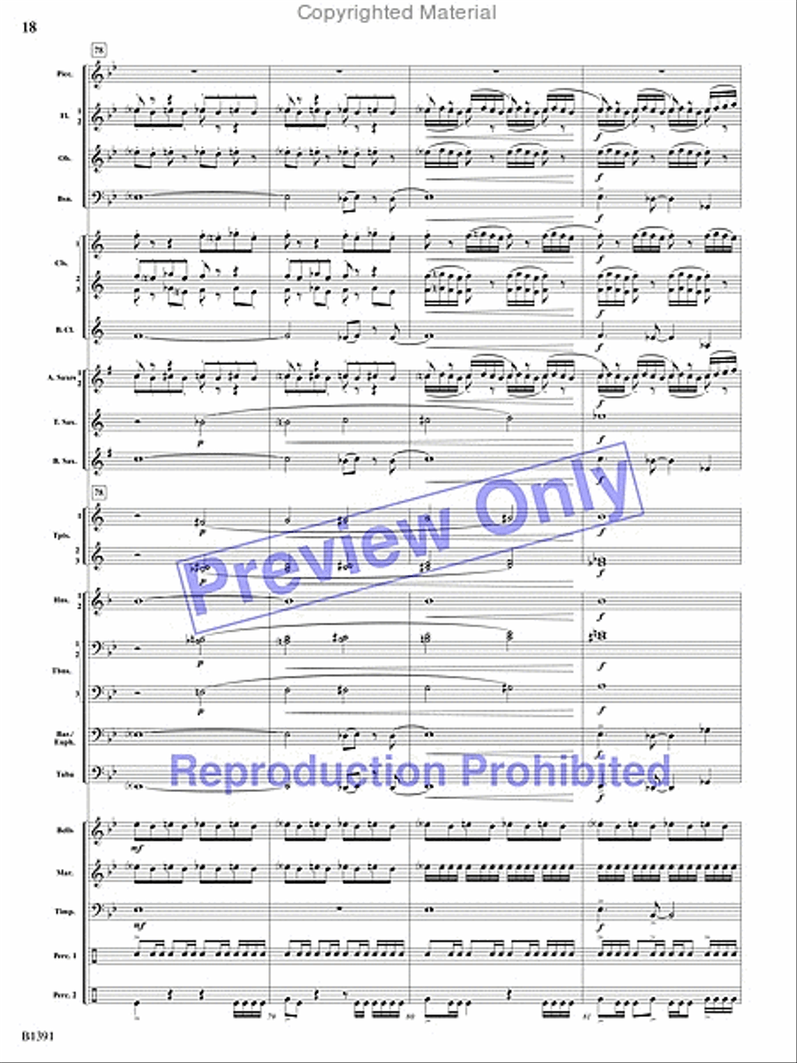 Sunburst Concert Band scores gallery preview page 51