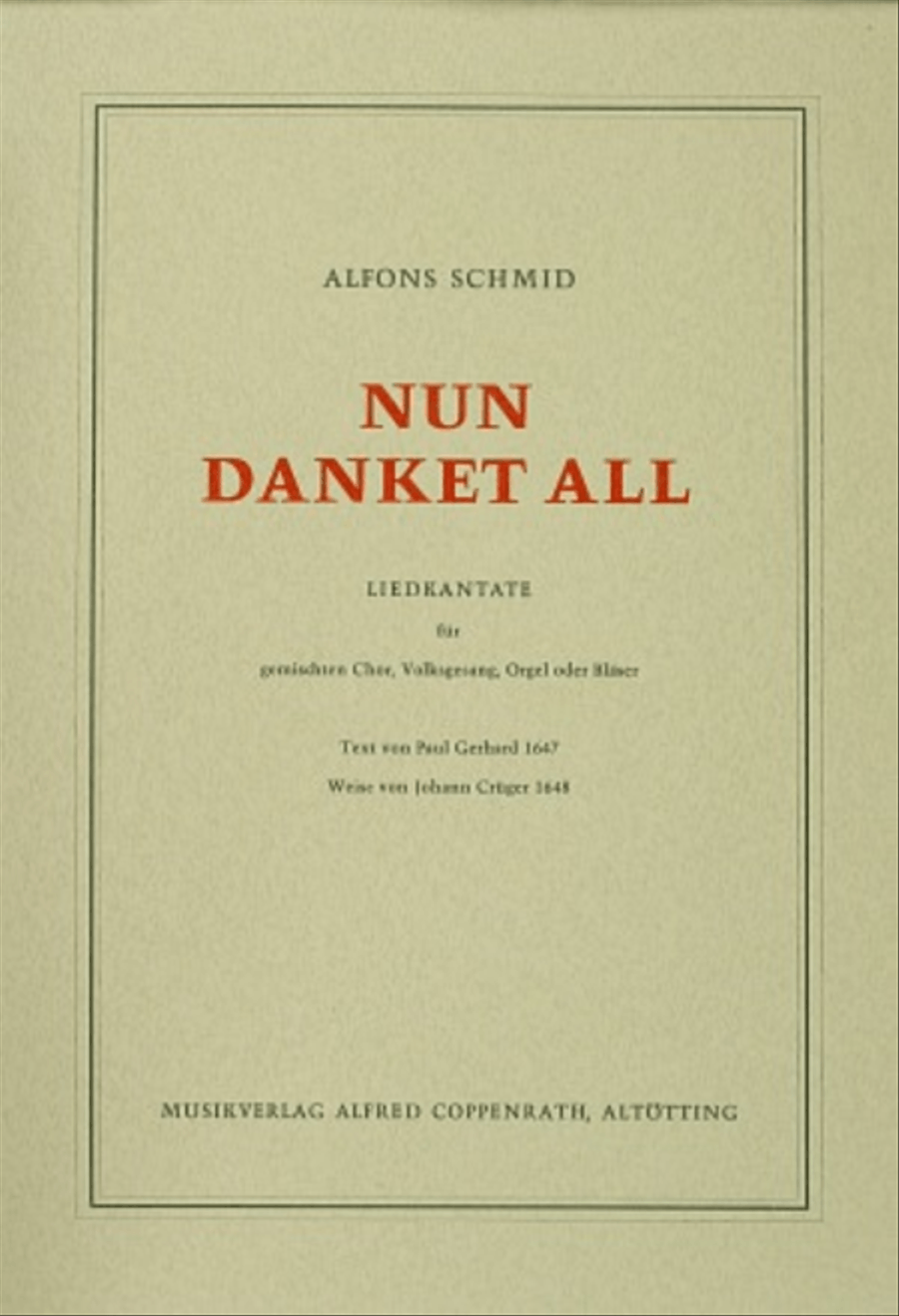 Nun danket all 4-Part scores gallery preview page 1