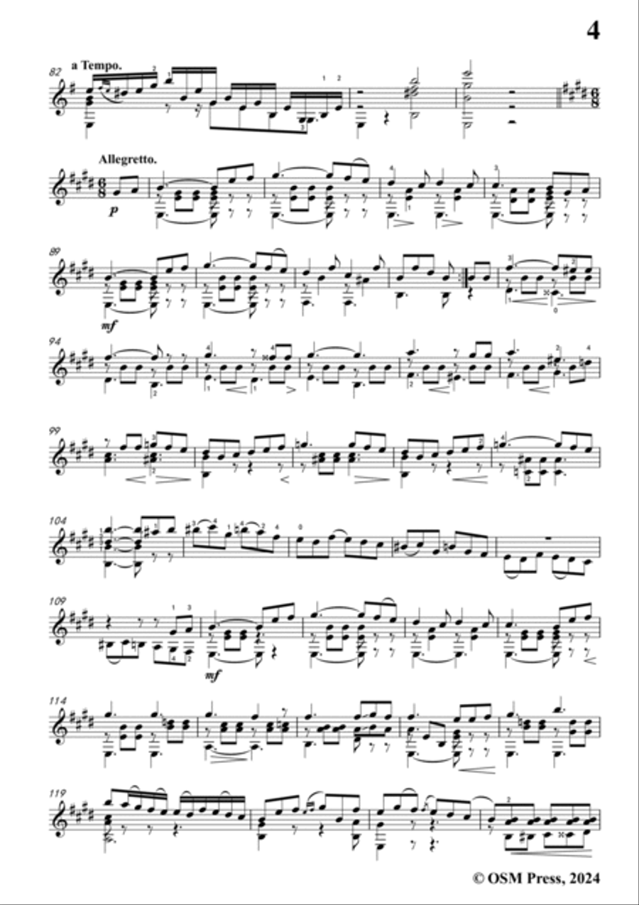 Coste-Marche funèbre et rondeau,Op.43,for Guitar Acoustic Guitar scores gallery preview page 5