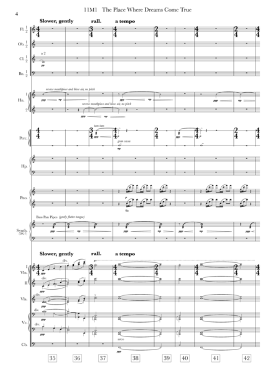 The Place Where Dreams Come True Full Orchestra scores gallery preview page 5