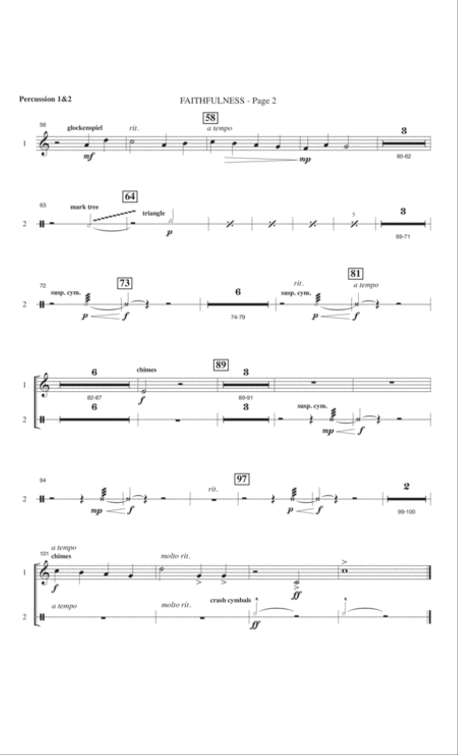 Faithfulness 4-Part scores gallery preview page 51