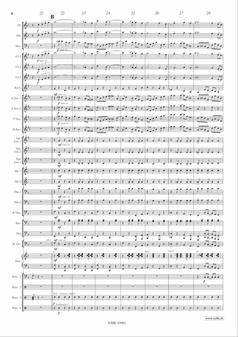 Jazzy Winds Jazzy Winds Concert Band scores gallery preview page 7