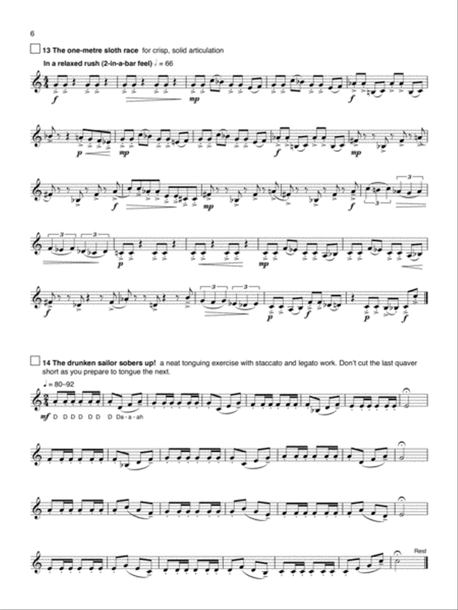Graded Exercises for Trumpet and Other Valved Brass Instruments Cornet scores gallery preview page 3