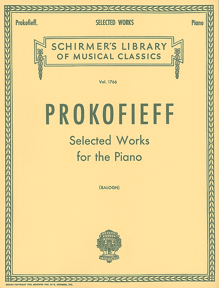 Sergei Prokofiev: Selected Works for the Piano