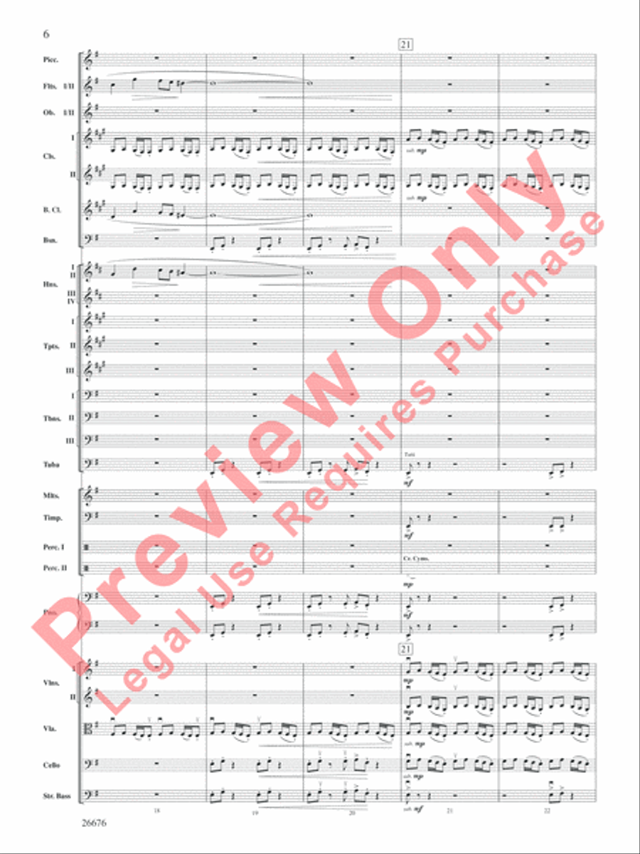 Star Wars Epic -- Part I, Suite from the Full Orchestra scores gallery preview page 7