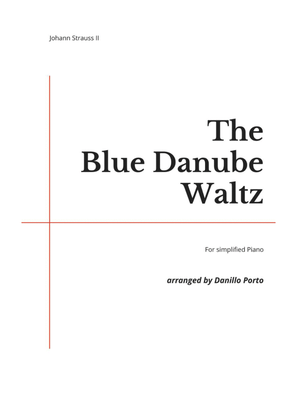 Book cover for J. Strauss II - The Blue Danube Waltz - Piano Easy