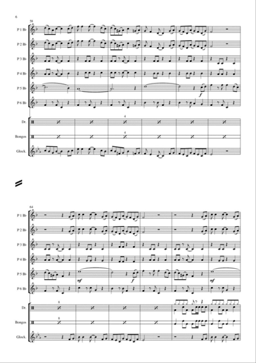 In The Summertime Concert Band scores gallery preview page 6