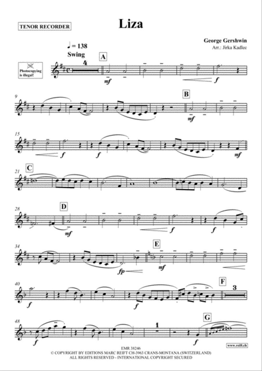 Liza Tenor Recorder scores gallery preview page 2