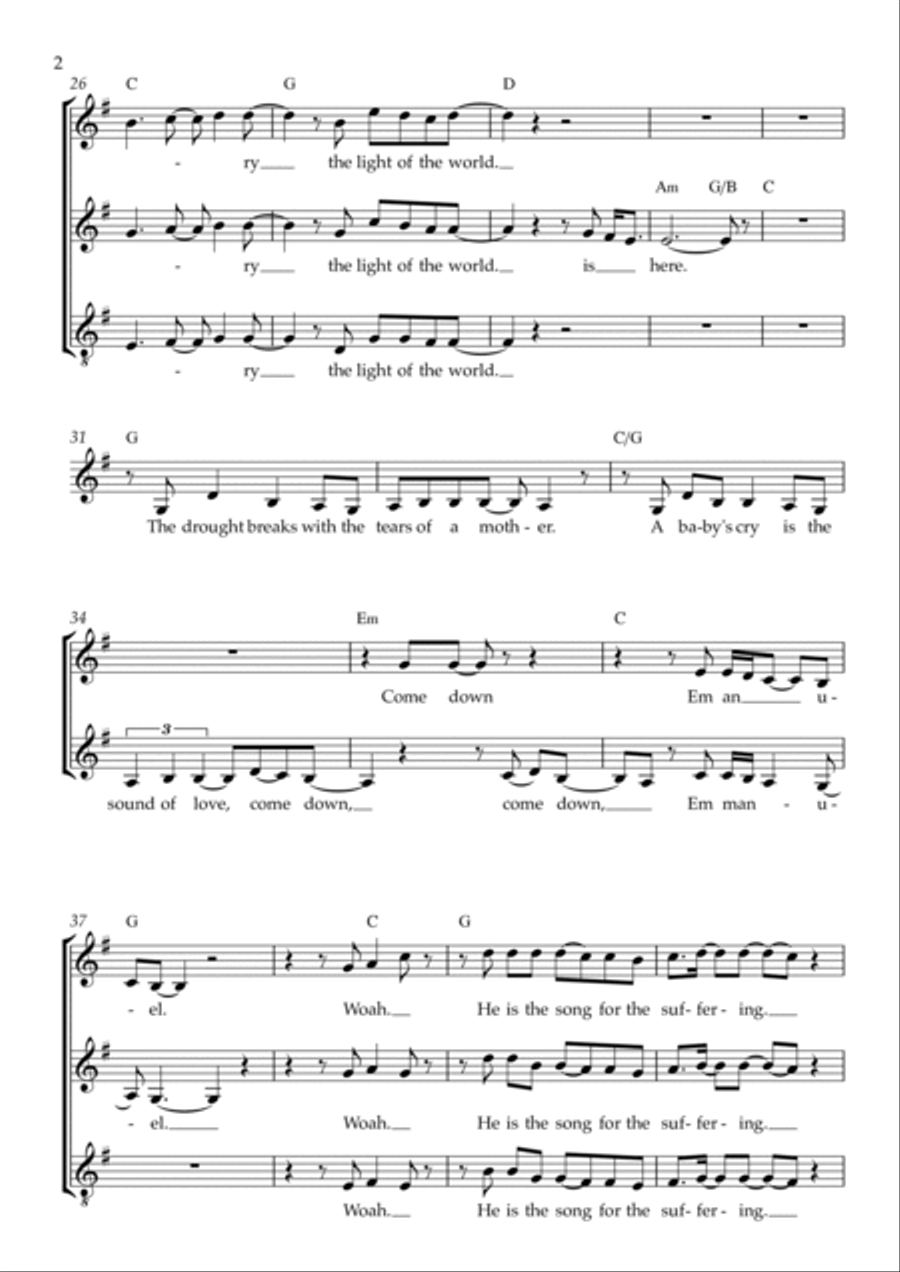 Light Of The World 3-Part scores gallery preview page 2