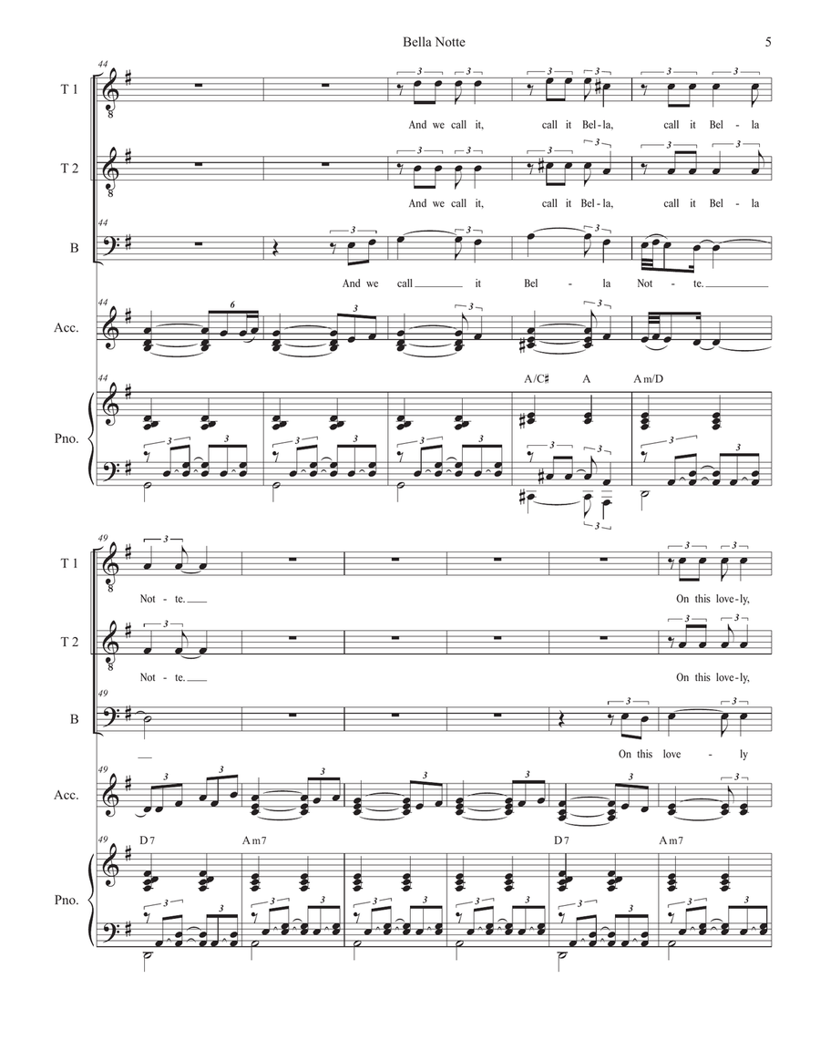 Bella Notte TTB scores gallery preview page 5