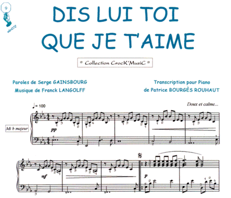 Dis lui toi que je t'aime (Collection CrocK'MusiC) image number null