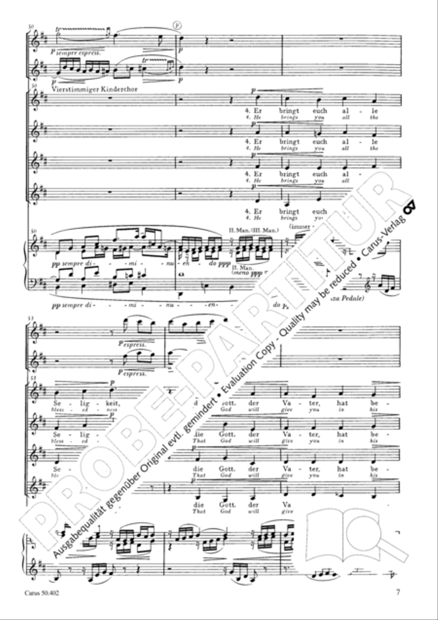 From heav'n above to earth I come (Vom Himmel hoch, da komm ich her) SSAA scores gallery preview page 10