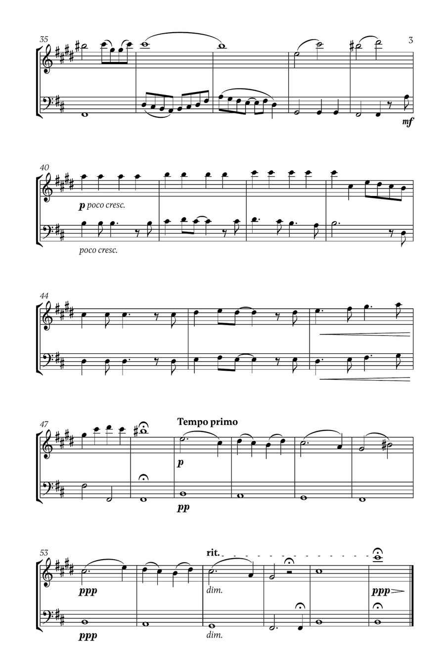 Mary, Did You Know? Trumpet Duet scores gallery preview page 3