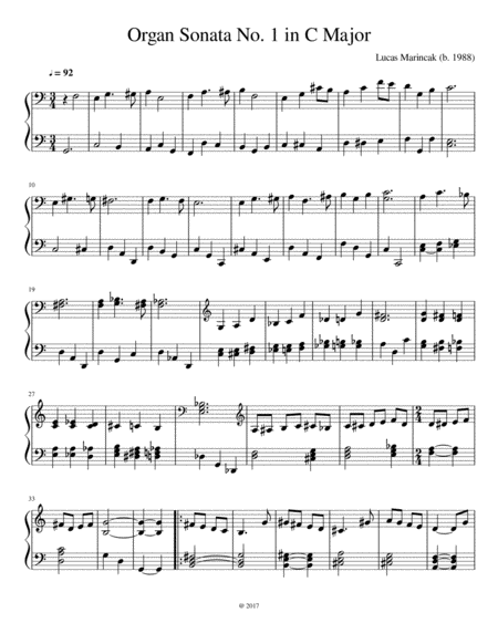 Organ Sonata No. 1 in C Major image number null