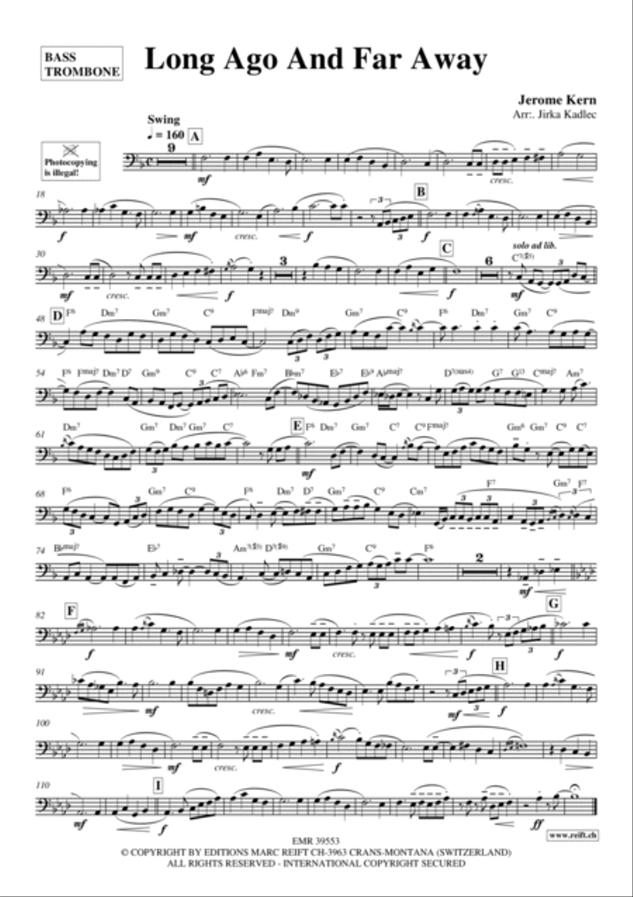 Long Ago And Far Away Trombone scores gallery preview page 2