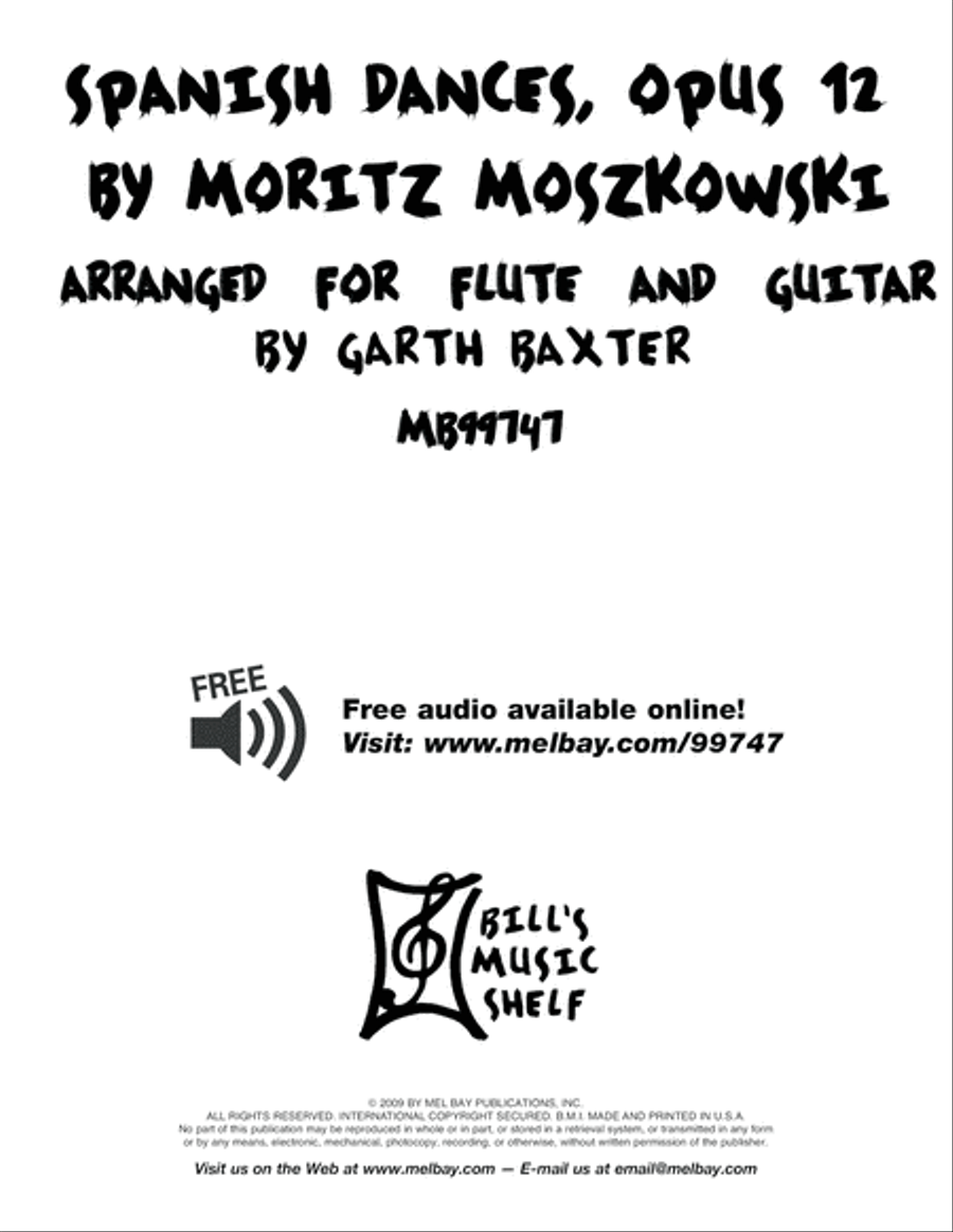Spanish Dances, Opus 12 Flute scores gallery preview page 2