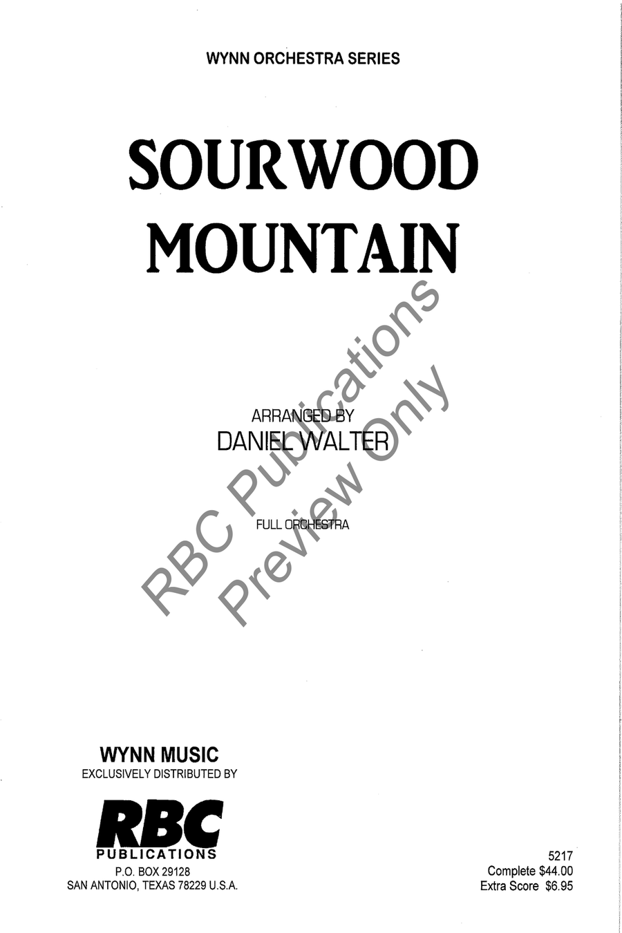 Sourwood Mountain Orch Full Orchestra scores gallery preview page 2