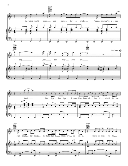 Just The Way You Are by Bruno Mars Guitar - Digital Sheet Music