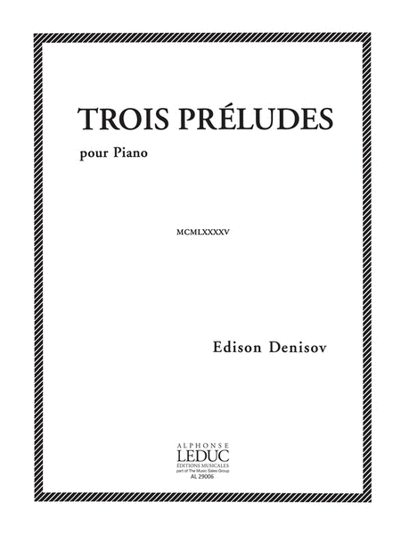 3 Preludes (piano Solo)