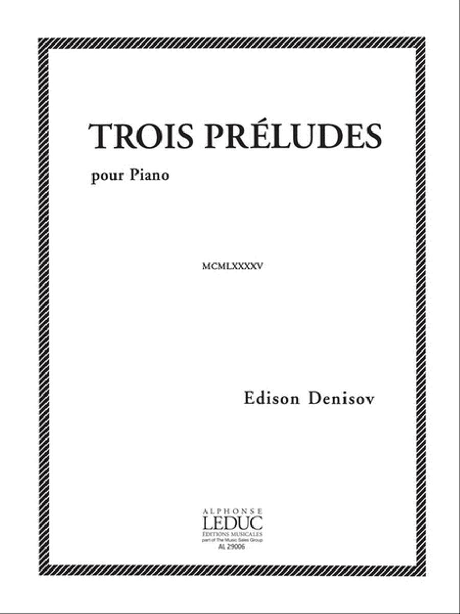 3 Preludes (piano Solo) 3 Preludes (piano Solo) Piano Solo scores gallery preview page 1