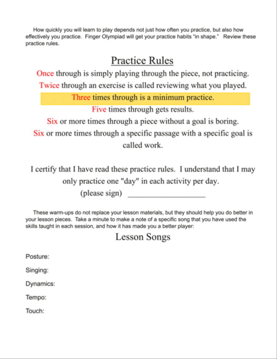 Gold 2 - Finger Olympiad (piano) Piano Method scores gallery preview page 5