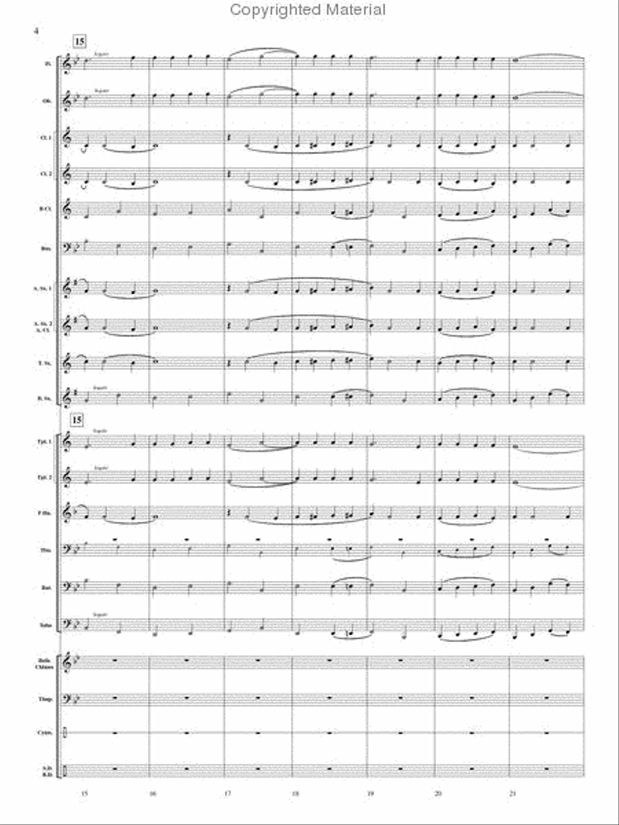 Swedish Hymn of Praise Concert Band scores gallery preview page 4