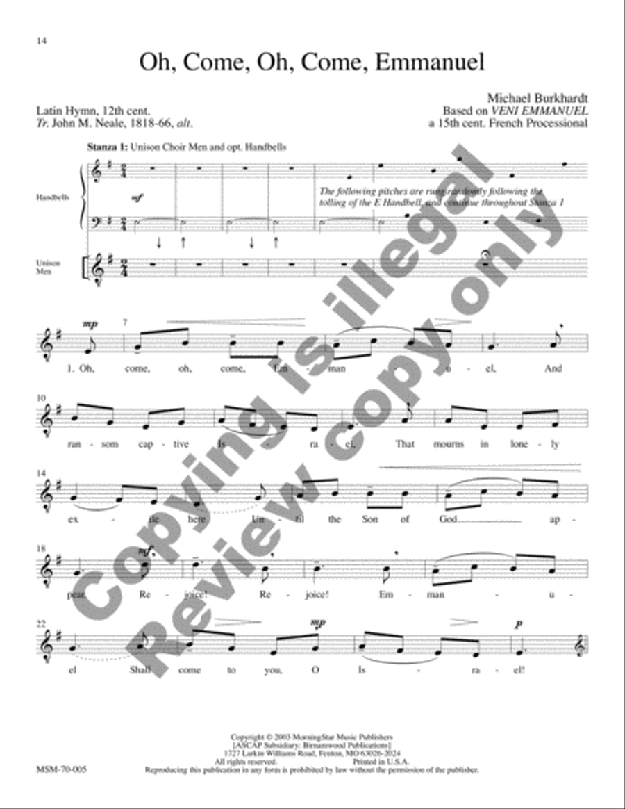 Savior of the Nations, Come (Full Score) Choir scores gallery preview page 50