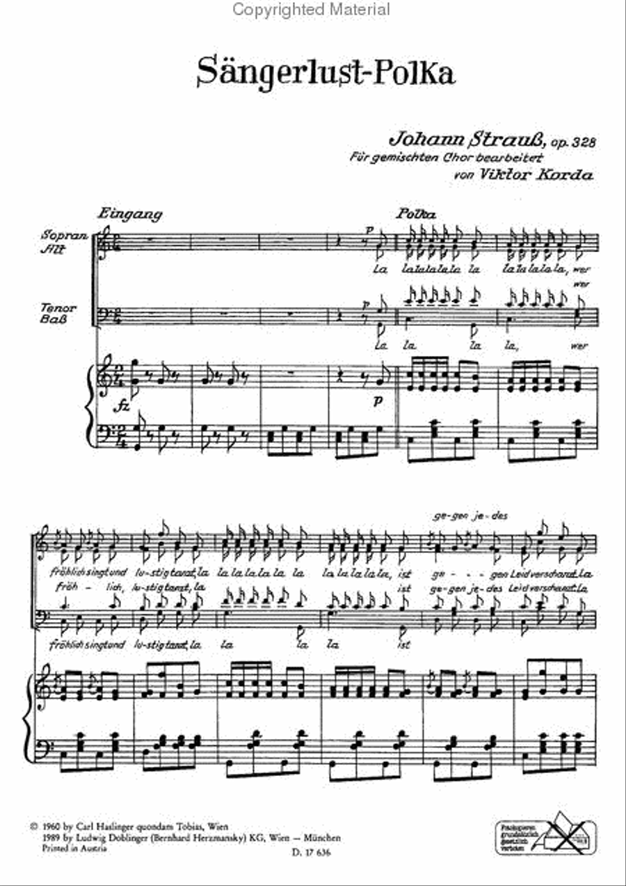 Sangerlust-Polka Sangerlust-Polka 4-Part scores gallery preview page 2