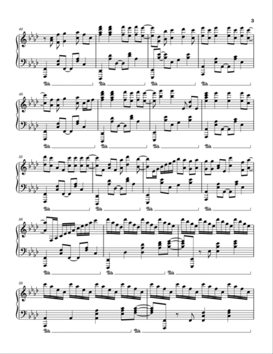Viva La Vida Piano Solo scores gallery preview page 3