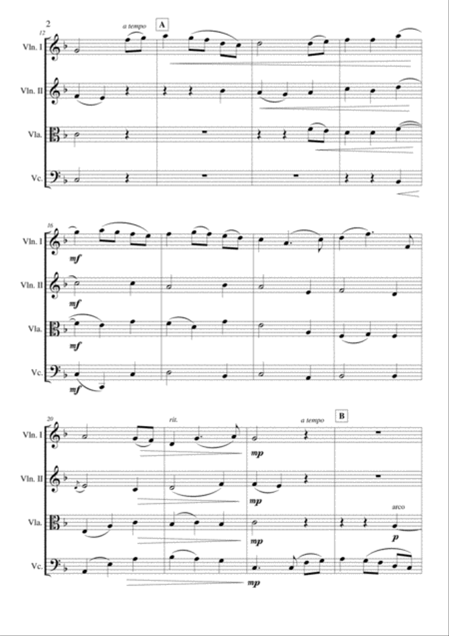 Eleanor Plunkett String Quartet scores gallery preview page 2