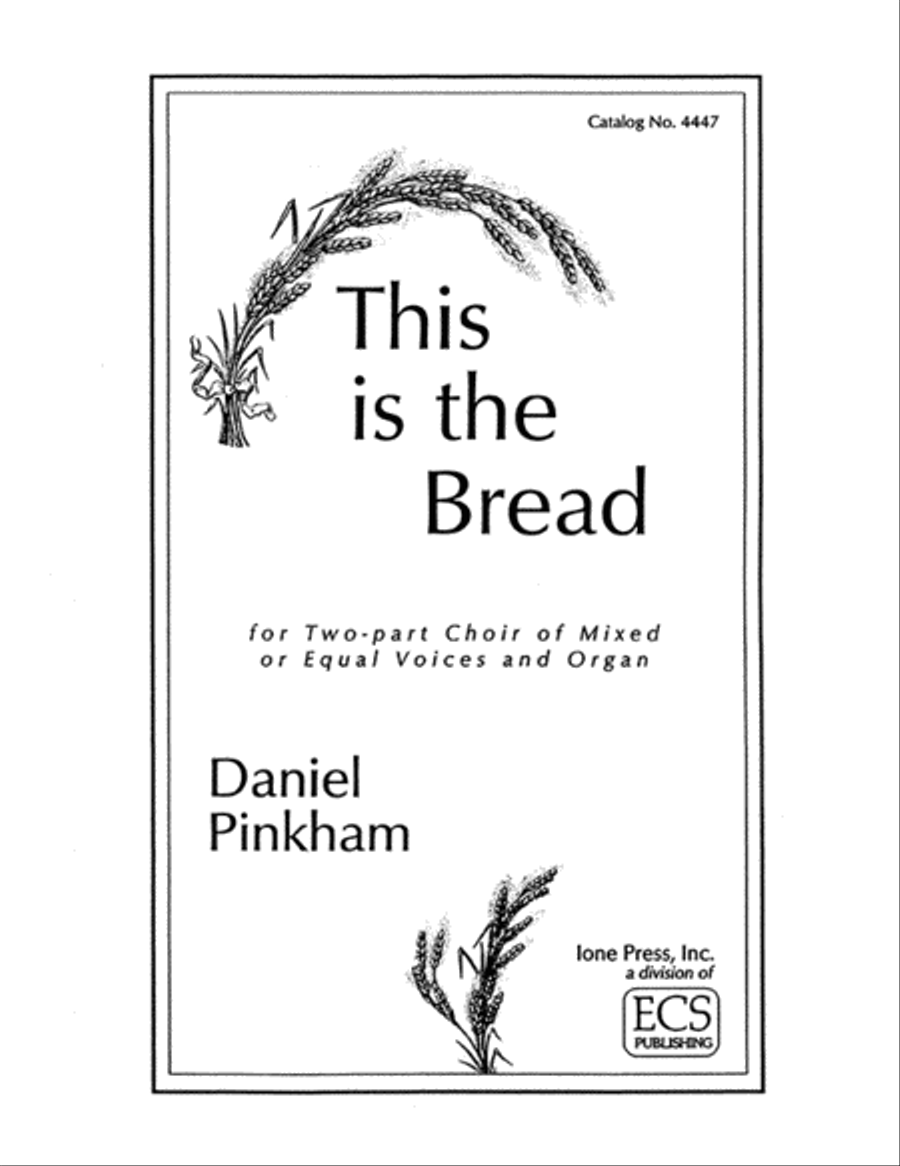 This Is the Bread 2-Part scores gallery preview page 1