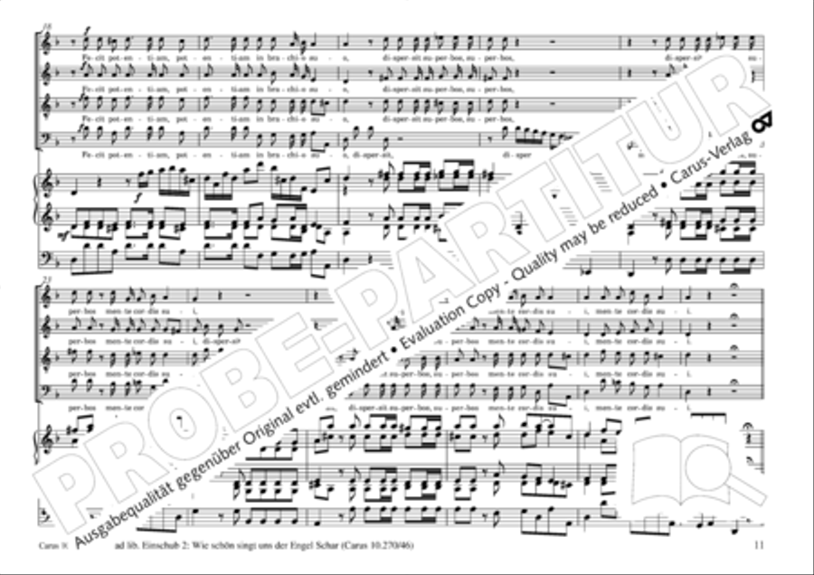 Magnificat in B 4-Part scores gallery preview page 12