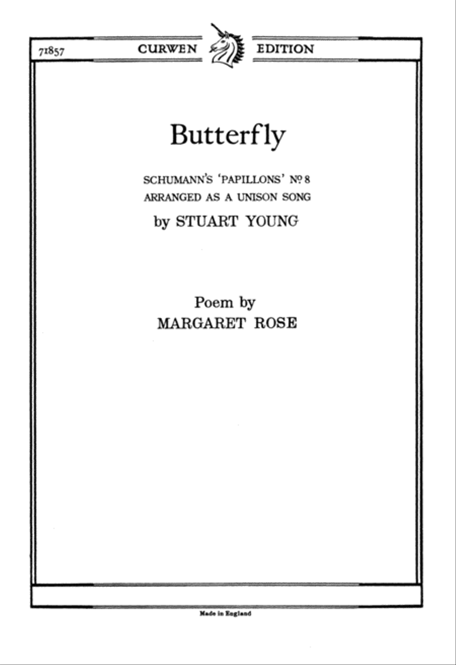 Butterfly Unison Choir scores gallery preview page 1