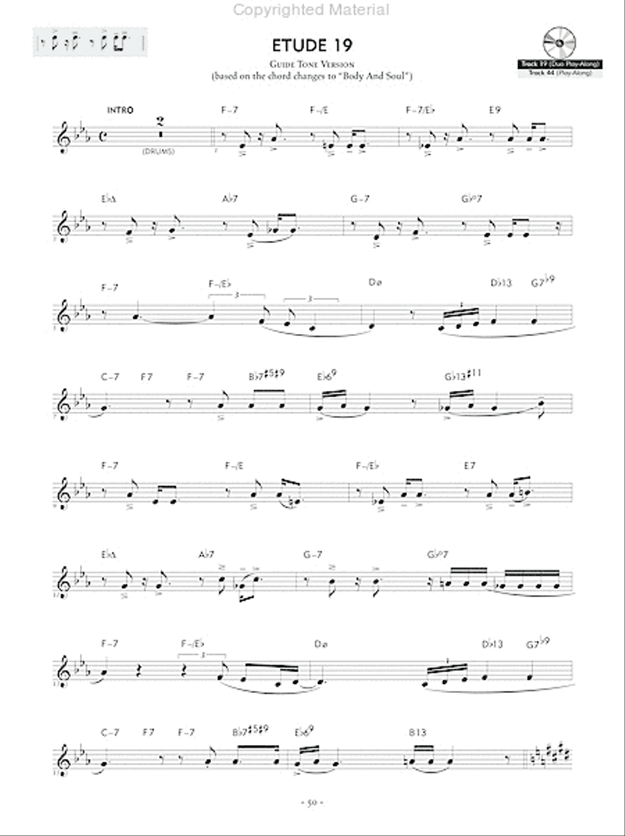 Reading Key Jazz Rhythms -- Clarinet Clarinet scores gallery preview page 5