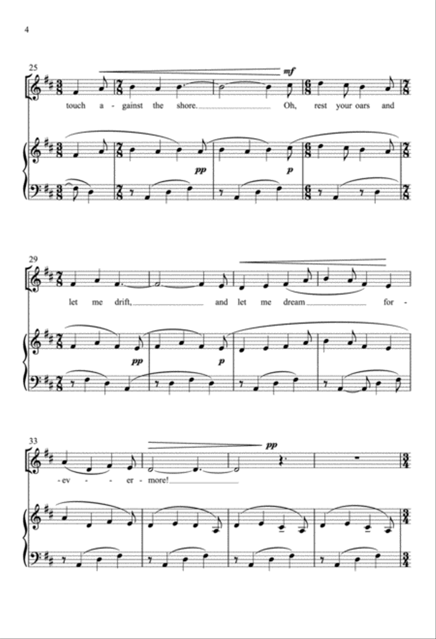 Boat Song SSA scores gallery preview page 3