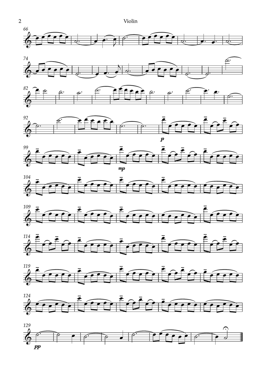 La Valse D'amelie String Duet scores gallery preview page 4