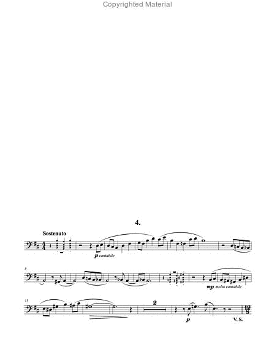 Tales of an Old Grandmother, Op. 31 for Euphonium & Piano Euphonium scores gallery preview page 4
