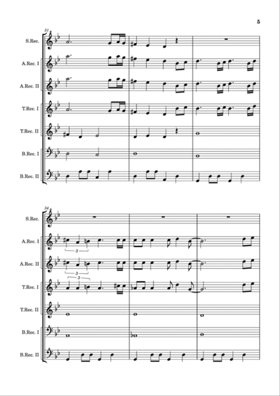 Arabian Nights (2019) Woodwind Ensemble scores gallery preview page 5