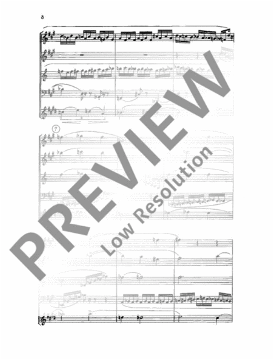 Quintet No. 1 Woodwind Quintet scores gallery preview page 9