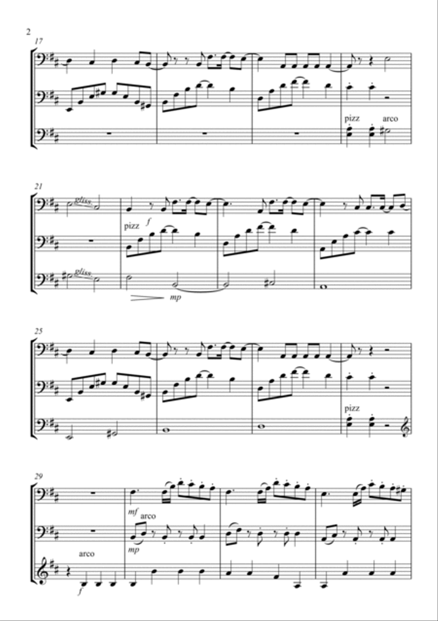 Radioactive - Score Only Radioactive - Score Only String Trio scores gallery preview page 2